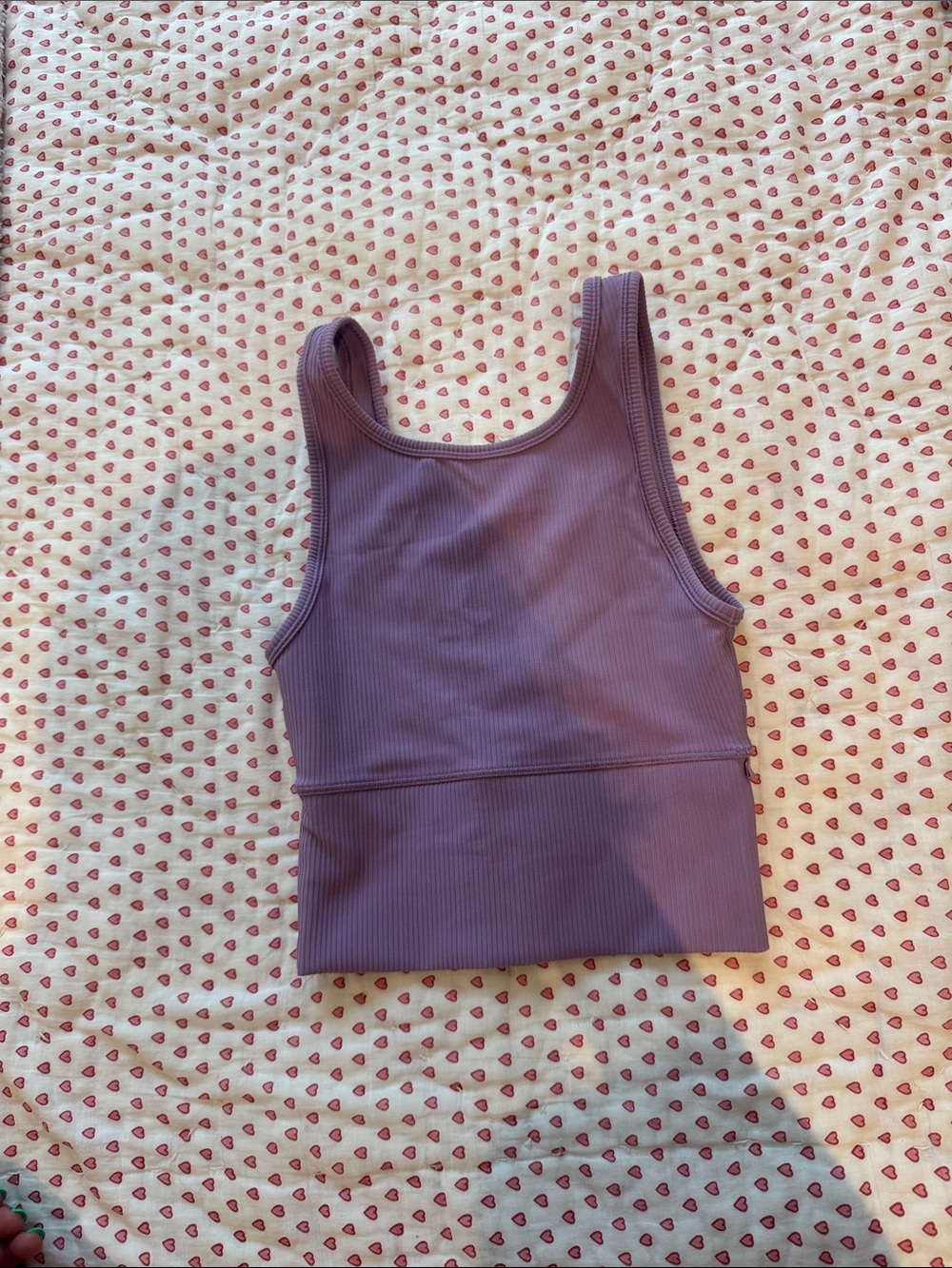 lululemon athletica Ribbed Scoop Tank in Lavender Purple